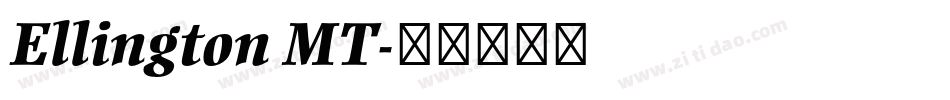 Ellington MT字体转换